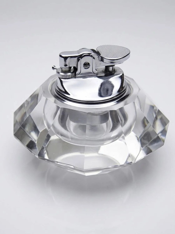 Vintage table lighter in Murano crystal, attributed to Antonio Imperatore, 70s. – Table accessories, Glass (photo 2 of 12)