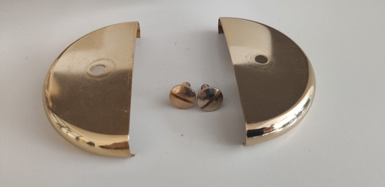 Image 1 of Vintage Vetri Murano Wandlamp, Hollywood Regency Stijl, Gelaagd Opaalglas met Messing, Jaren '70