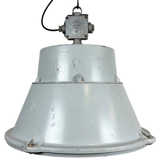 Image 1 of Lampada a sospensione industriale in alluminio pressofuso polacco di Mesko, anni '70