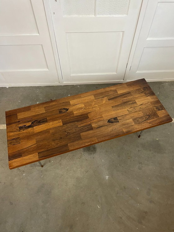 Image 1 of Fristho coffee table in teak and stainless steel – designed by Rudolf Bernd Glatzel