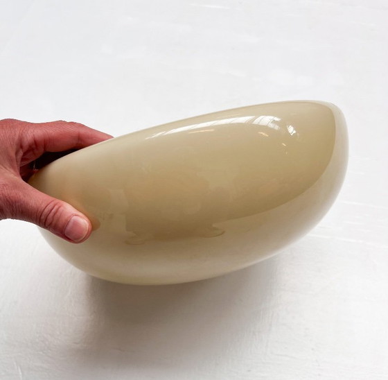 Image 1 of Opaline Glass Beige Ceiling Lamp or Wall Lamp, 1950s