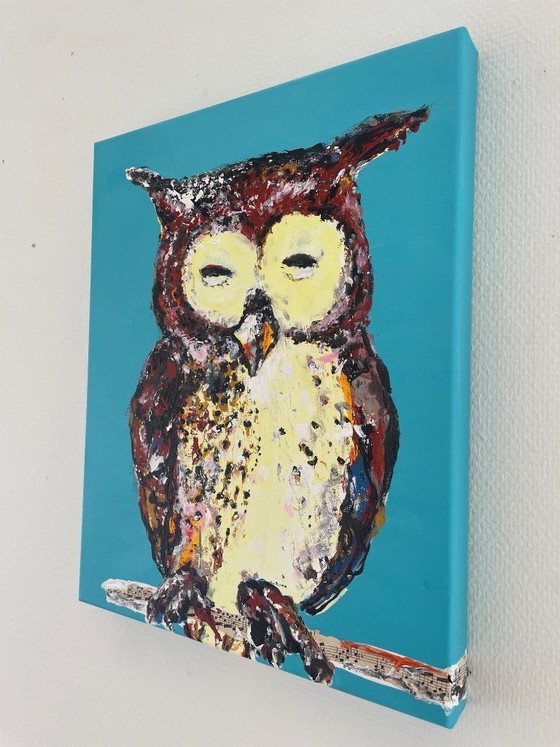 Image 1 of Painting of a little owl