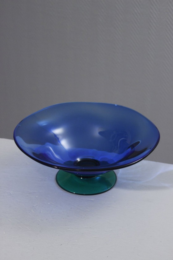 Image 1 of Erika Lagerbielke pour Orrefors grande coupe à fruits "Louise" Suède XXème