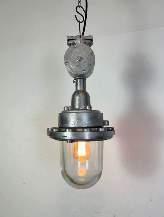 Image 1 of Lampada a sospensione industriale sovietica in alluminio, anni '60