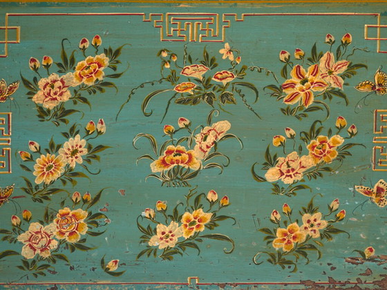 Antike chinesische Truhe aus Kiefernholz – Dongbei, circa 1930 – Aufbewahrungsschrank, Metal (photo 40 of 40)