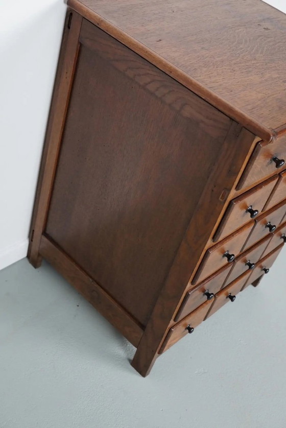 Image 1 of Dutch oak apothecary/hairdressing cabinet, 1930s