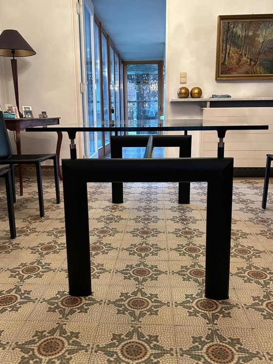 Image 1 of Glazen tafel in stijl van Cassina