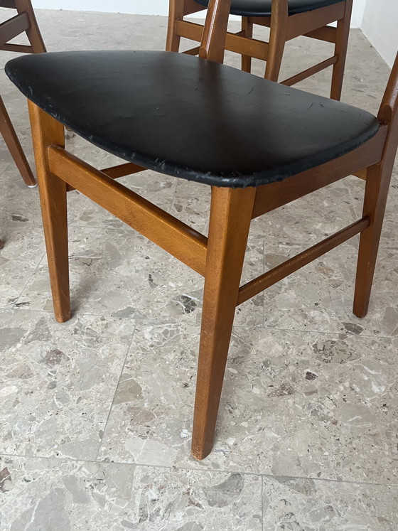 Image 1 of 4x Original “Farstrup Møbler Model 210 1950s” Dining Chairs