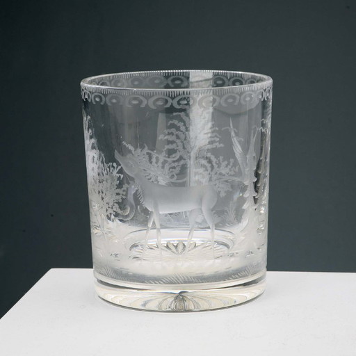 Seau à glace en cristal Val Saint Lambert