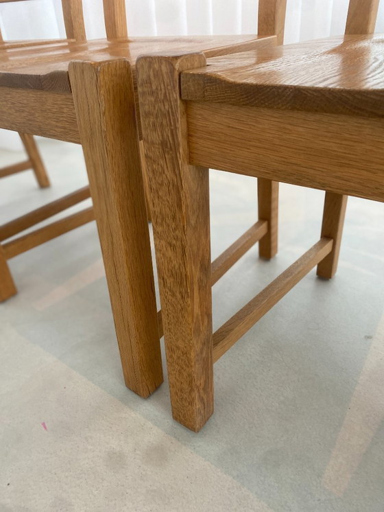 Image 1 of 6 Esszimmerstühle aus massiver Eiche - zeitlos & robust