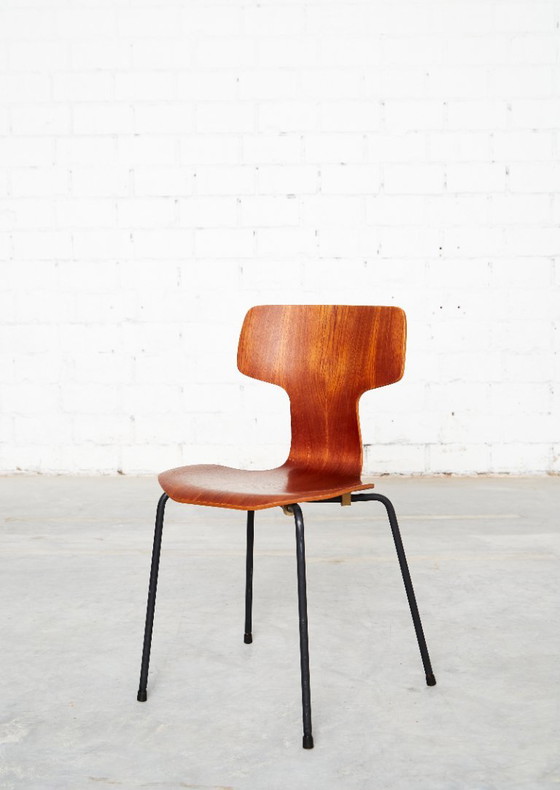 Arne Jacobsen 3103 Hammer Chair voor Fritz Hansen | Set van vier – Eetkamerstoelen, Wood (photo 4 of 20)