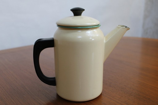 Coffee pot KOCKUMS enamelled beige - 1,5L - Years 1930 - Sweden