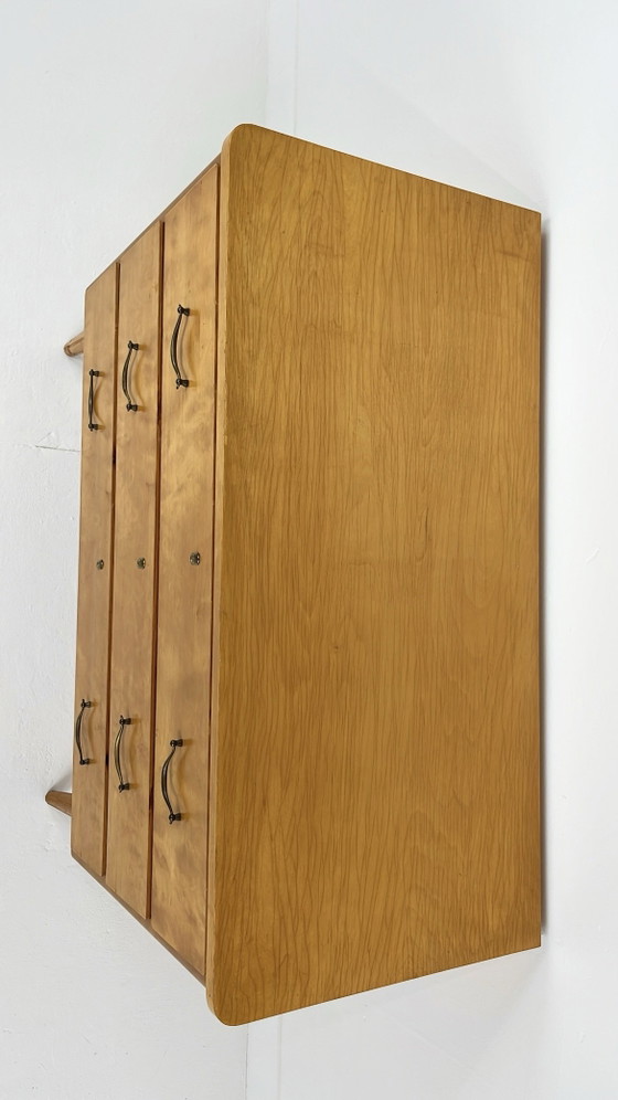 Cassettiera vintage svedese in legno – Cassettiere, Metallo (photo 4 of 10)