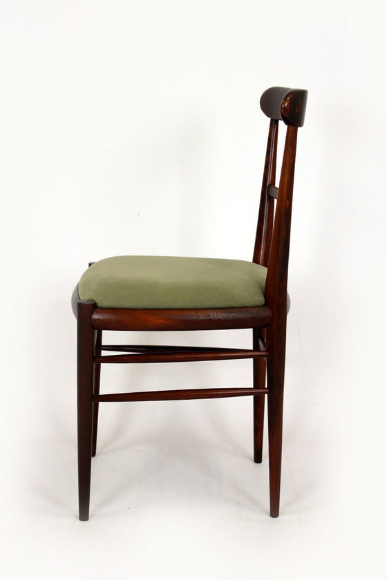 Image 1 of Gerestaureerde eethoek in mid-century modern stijl, Tsjechoslowakije, jaren 60, set van 7