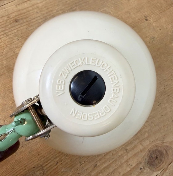 Image 1 of Industrial East German Scissor Lamp from VEB Zweckleuchtenbau Dresden, 1950s