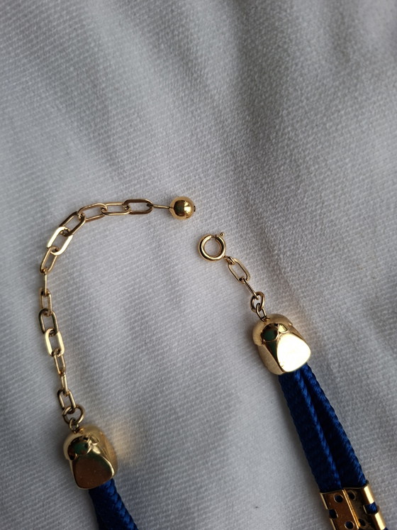Authentieke vintage halsketting van de beroemde Oostenrijkse ontwerpster Michaela Frey. – Decoratie, Gold (photo 5 of 5)