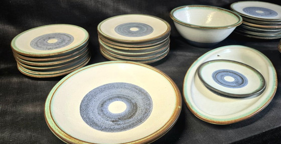 Image 1 of Vintage keramieken servies van La Roue Vallauris - jaren 60/70