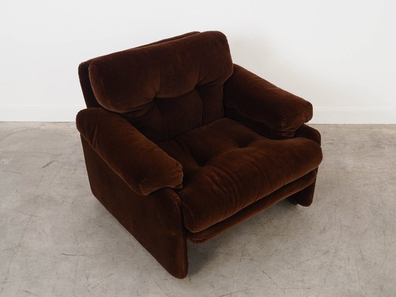 Image 1 of Brauner Sessel Coronado, italienisches Design, 1960er Jahre, Hersteller: B&B Italia, Designer: Tobia Scarpa