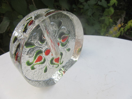 Walther Glas Jarrón de Vidrio Texturizado Brote de Tallo Solifleur .Floral Modernista – Jarrones (photo 4 of 7)