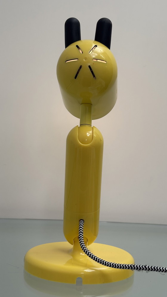 Image 1 of Lampada da tavolo o da parete vintage di design Ikea Krux giallo giraffa