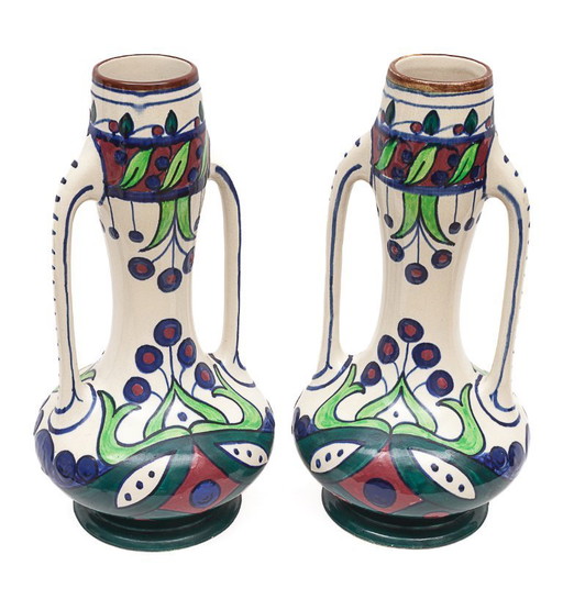 Pair of Art Nouveau vases