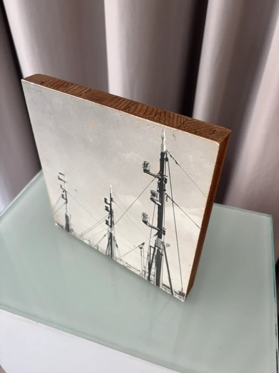Fotografía antigua del puerto firmada, 1967 – Wood (photo 4 of 8)