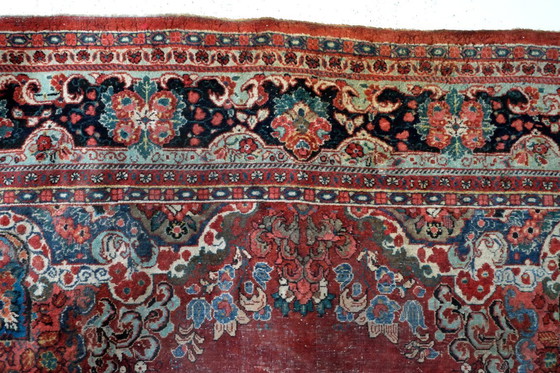 Image 1 of Mahal, alfombra antigua anudada a mano. 328x438