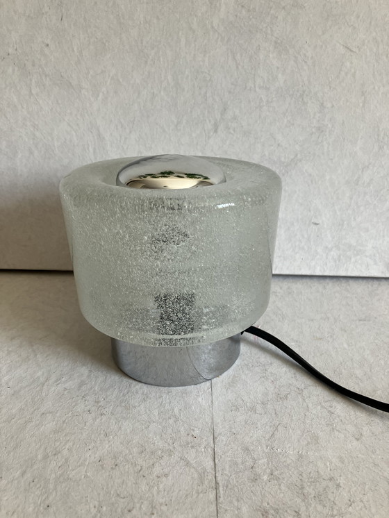 Image 1 of Peill and Putzler table lamp with thick bubble glass vintage