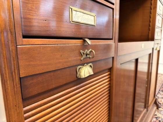Italian Classic Assi D'Asolo Bookcase – Wood, Brass (photo 18 of 21)