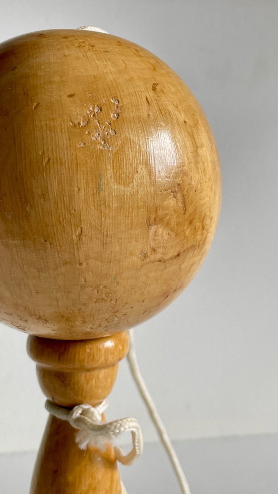 Image 1 of Gioco vintage con tazza e palla in legno massello