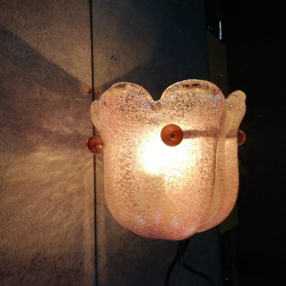 Image 1 of Murano Glass Wall Lamp Italy 1970