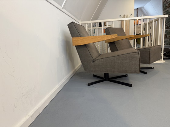 Image 1 of Rietveld chairs (2) pressroom design, gray