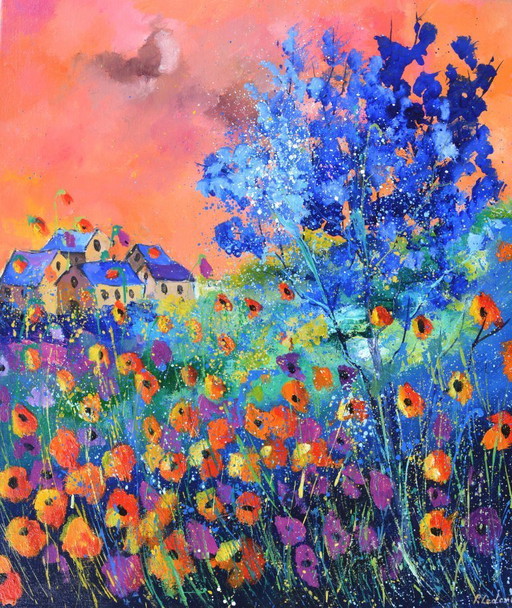 Evening sonata in poppies 