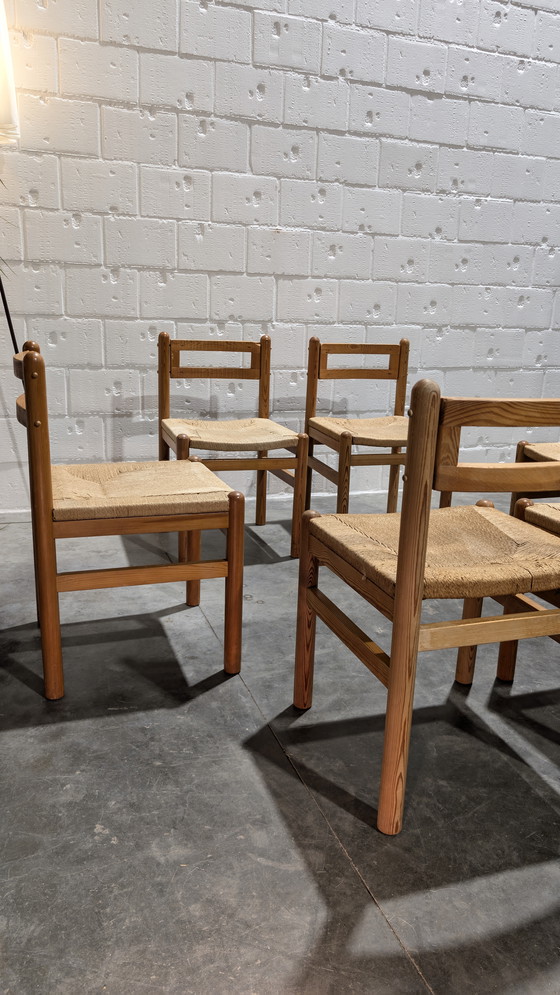 Image 1 of Brutalist Chairs Pinewood And Papercord 