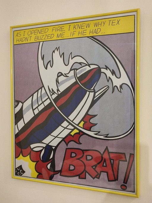 Roy Lichtenstein Triptych "As I opened fire"