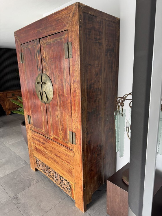 Image 1 of Antique Chinese Bridal Cabinet