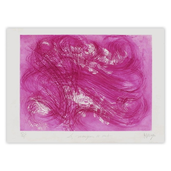 Image 1 of Jean MESSAGIER AP177 - I mangiatori di vento Acquatinta firmata 1969