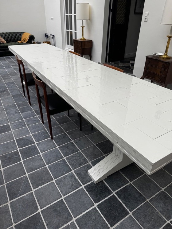 Image 1 of Geweldig grote witte sloophout Piet Hein Eek tafel