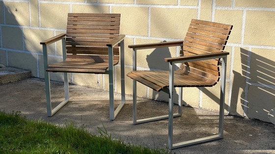 Image 1 of Pair of Esprit Karin Mobring armchairs from Ikea