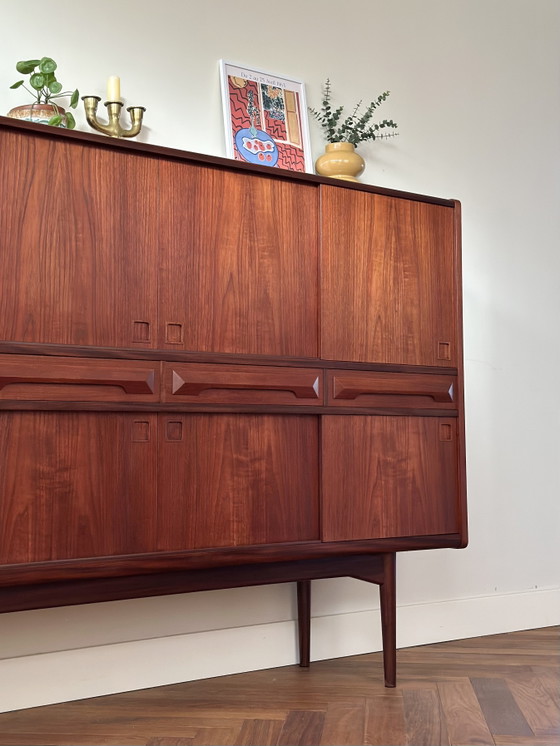 Image 1 of Vintage highboard Deens Johannes Andersen jaren 50/60/70
