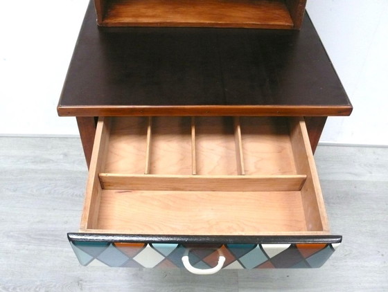 Image 1 of Keukenkast, koffiebar, huisbar, kruidenkast, uniek stuk, shabby antieke stijl, landelijke huisstijl