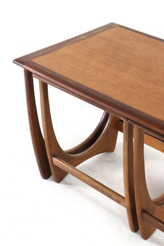 Image 1 of G Plan coffee table with nesting tables vintage
