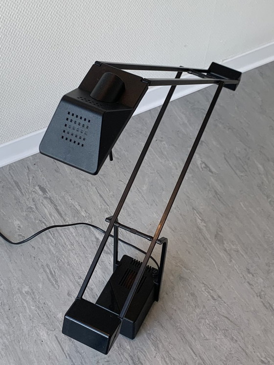 Image 1 of Fase contragewicht bureaulamp – Madrid, jaren ’80 – origineel met sticker