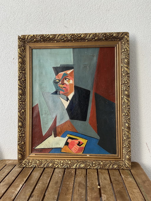 Cubist Portrait, ca. 1950s