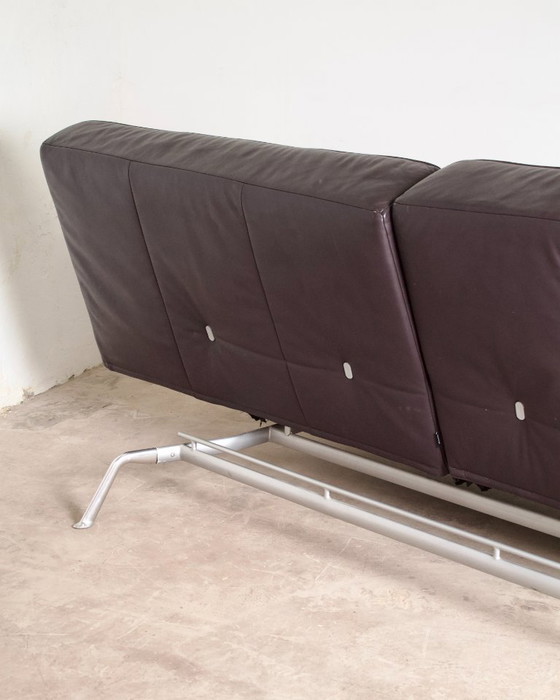 Image 1 of SMALA vintage leren bank voor Cinna, ontwerper Pascal Mourgue, 2000