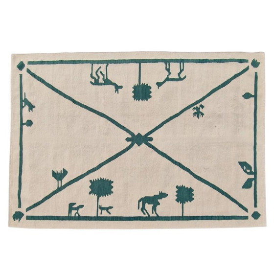Diego Giacometti Rug | La Promenade des Amis | Handwoven Wool | Unique Art | 100 × 69 in – Rugs & carpets (photo 12 of 12)