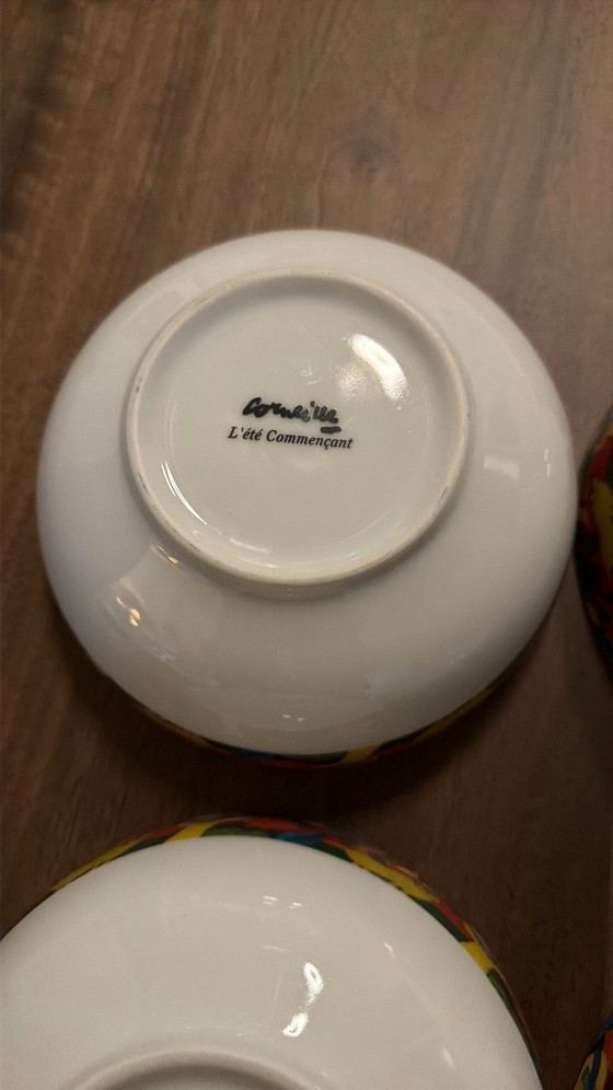 4 Corneille breakfast bowls #design vgc, Crockery, Porcelain, Multi Color (photo 7 of 9)