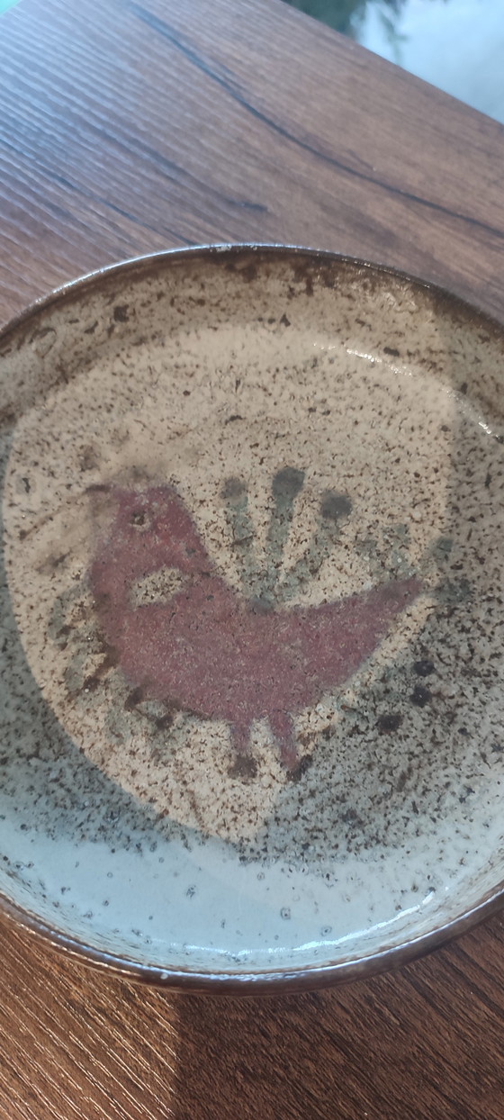 Image 1 of Ceramic bowl by Gustave Reynaud, Le Mûrier workshop, Vallauris