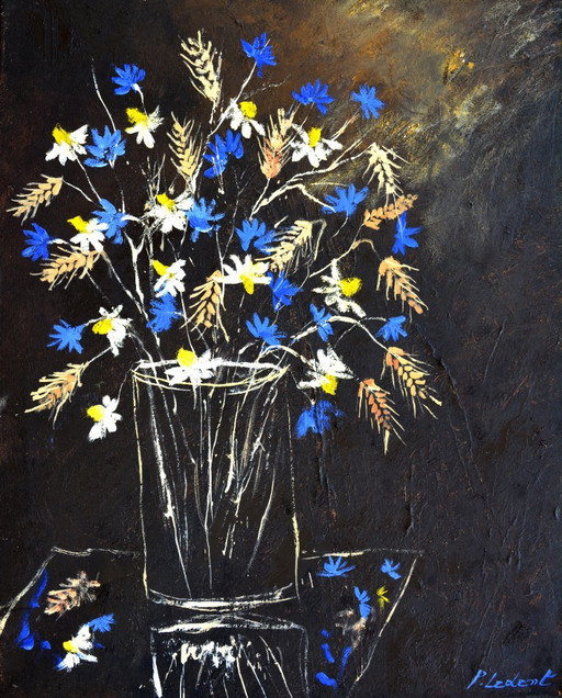 Field Flowers – schilderijen tekeningen, Canvas