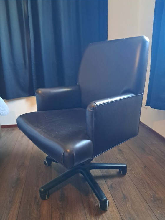Silla de oficina de cuero Promemoria – Sillas de oficina, Leather, Metal (photo 3 of 5)